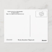 Carte Postale Colorado Rocky Mountain Chipmunk (Dos)