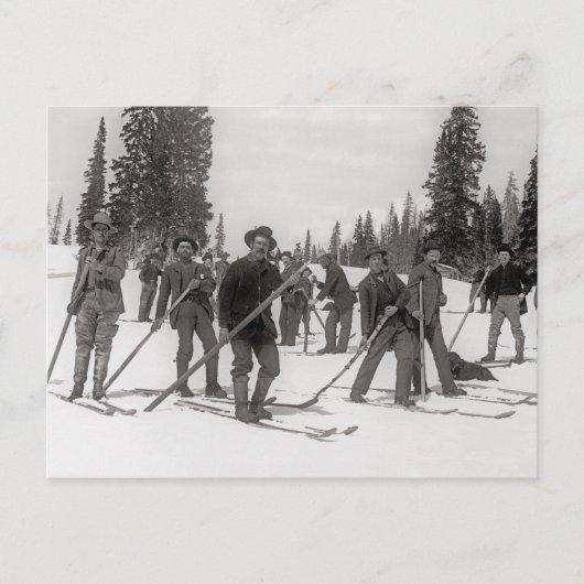 Carte Postale Colorado Skiers, 1910 (Devant)