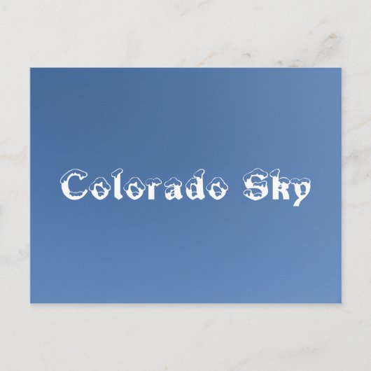 Carte Postale Colorado Sky (Devant)
