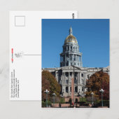 Carte Postale Colorado State Capitol Building - 2015 (Devant / Derrière)