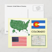 Carte Postale Colorado, USA (Devant / Derrière)