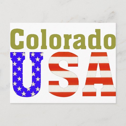Carte Postale Colorado USA Aashen alpha (Devant)