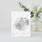 Carte postale Coloration Adulte Lionfish (Debout devant)
