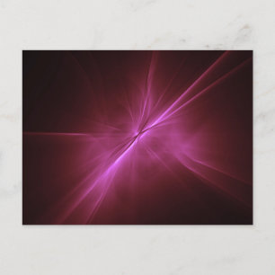 Carte Postale Colorburst à rayons X - rose
