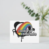 Carte Postale coloré. (Debout devant)