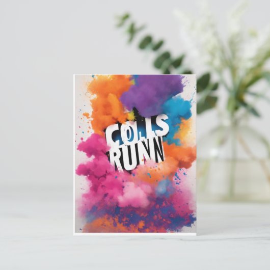 Carte Postale coloré (Debout devant)