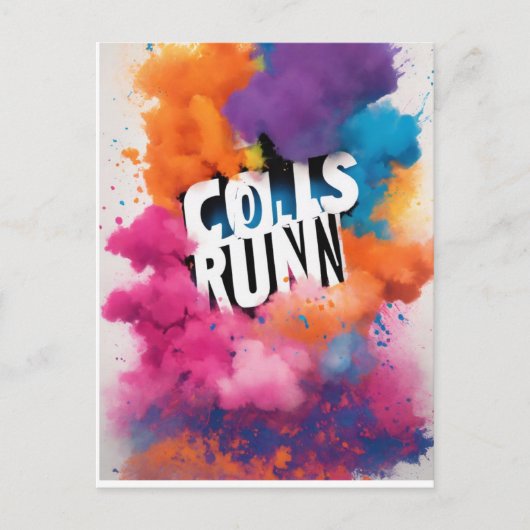 Carte Postale coloré (Devant)