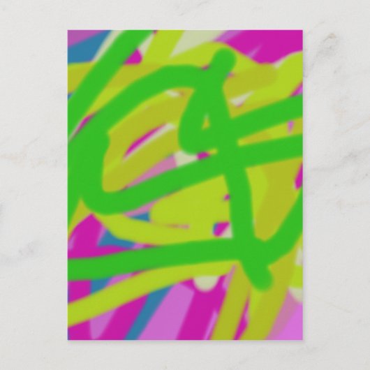 Carte Postale coloré 3748 art abstrait (Devant)