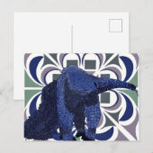 Carte Postale Coloré Abstrait Anteater géant Faune (Devant / Derrière)