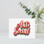 Carte Postale Coloré anti-social (Debout devant)