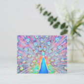 Carte Postale Coloré clair *Peacock* Spirit Design (Debout devant)