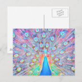 Carte Postale Coloré clair *Peacock* Spirit Design (Devant / Derrière)