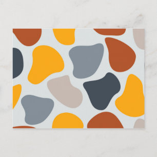 Carte Postale Coloré, cool, tendance, bio géométrique moderne
