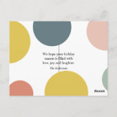 Carte Postale Coloré Holly Jolly Noël Avec Photo (Dos)