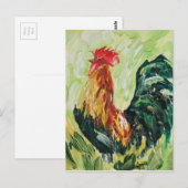 Carte Postale Coloré Keith le RoosterRooster (Devant / Derrière)