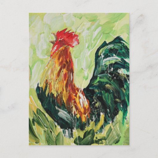 Carte Postale Coloré Keith le RoosterRooster (Devant)