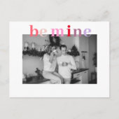 Carte Postale Coloré Soyez le mien | Photo en couple | Valentine (Devant)