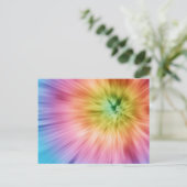 Carte Postale Coloré Starburst Tie Dye (Debout devant)
