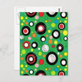 Carte Postale Coloré Vert (Devant / Derrière)
