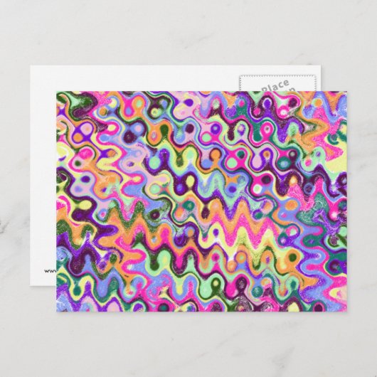 Carte postale colorée (Devant / Derrière)