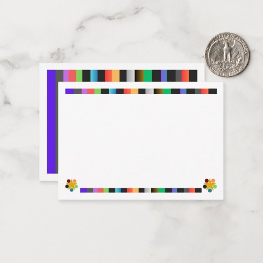 Carte postale colorée (Devant/Arrière en situation)