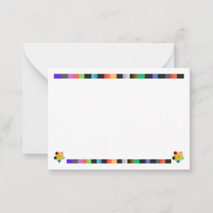 Carte postale colorée