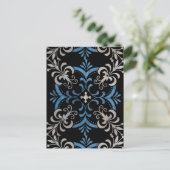 Carte postale colorée à motifs floraux (Debout devant)
