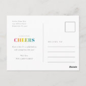 Carte Postale Colorée Brillante Soirée de Noël (Dos)