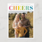 Carte Postale Colorée Brillante Soirée de Noël (Devant)