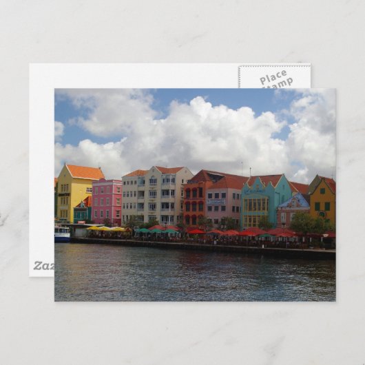 Carte postale colorée Curacao (Devant / Derrière)
