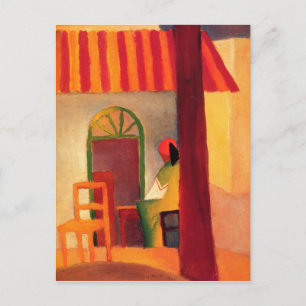 Carte postale colorée d'August Macke