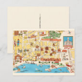 Carte postale colorée de Croatie divisée (Devant / Derrière)