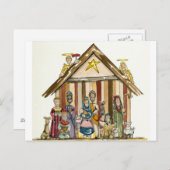 carte postale colorée de la scène nationale (Devant / Derrière)