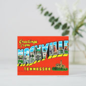 Carte postale colorée de Nashville (Debout devant)