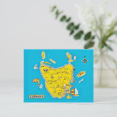 Carte postale colorée de Tasmanie (Debout devant)