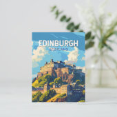 Carte postale colorée d'Édimbourg Écosse (Debout devant)