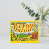 Carte postale colorée des Ozarks (Debout devant)