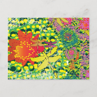Carte postale colorée du désert