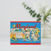 Carte postale colorée du Maryland (Debout devant)
