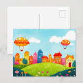 Carte postale Colorée du Village (Devant / Derrière)