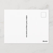 Carte postale colorée Floral VOTE (Dos)