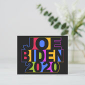 Carte postale colorée JOE BIDEN 2020 (Debout devant)
