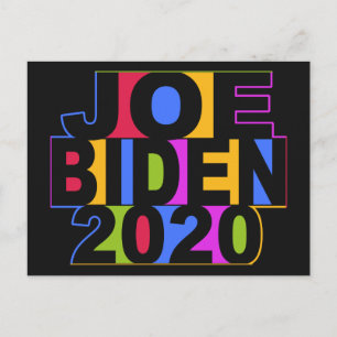 Carte postale colorée JOE BIDEN 2020
