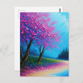 Carte postale Colorée Nature Art (Devant / Derrière)