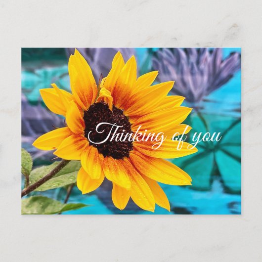 Carte postale colorée 'Thinking of You' (Devant)