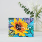 Carte postale colorée 'Thinking of You Hello' (Debout devant)