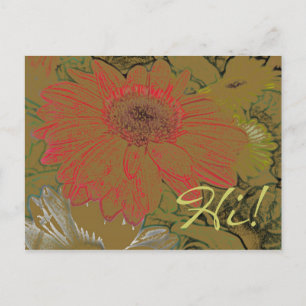 Carte postale Colorées Marguerites Africaines Salu