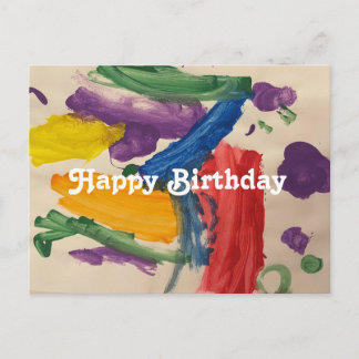 Carte Postale Colorful Abstract Art-2 Postcard