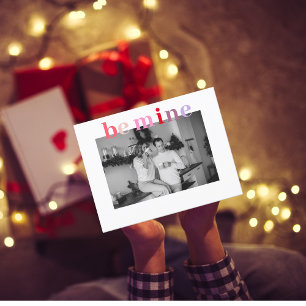 Carte Postale Colorful Be Mine   Couple Photo   Valentines