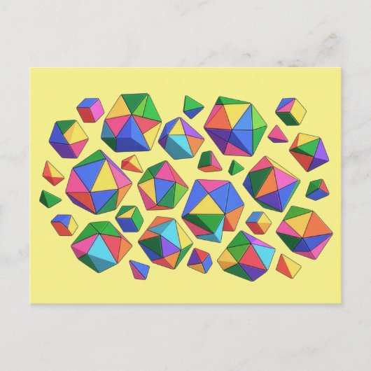 Carte Postale Colorful Cubes (Devant)